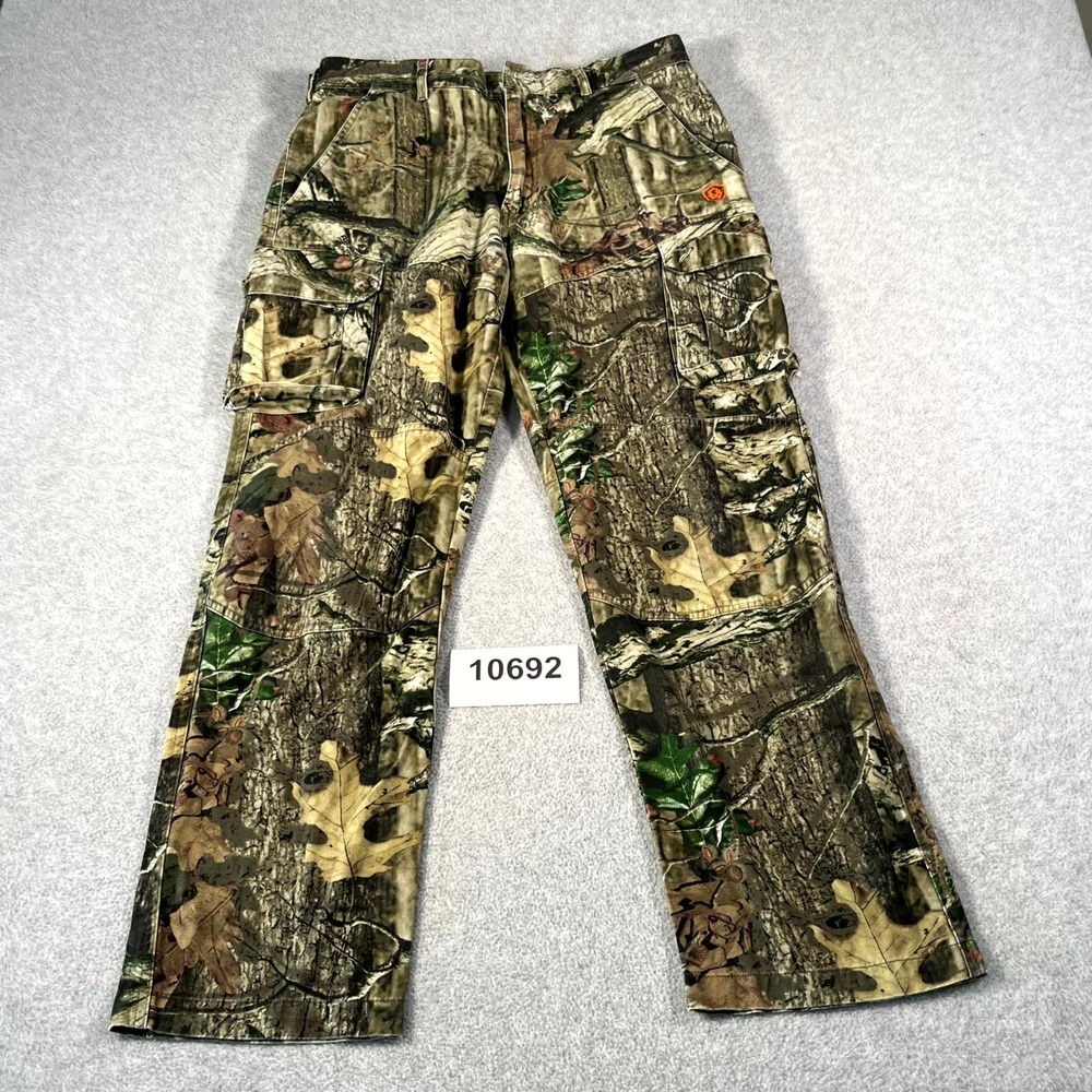 Game Winner Cargo Pants Mens Medium Green Realtree Cotton Hunting Outdoor Casual